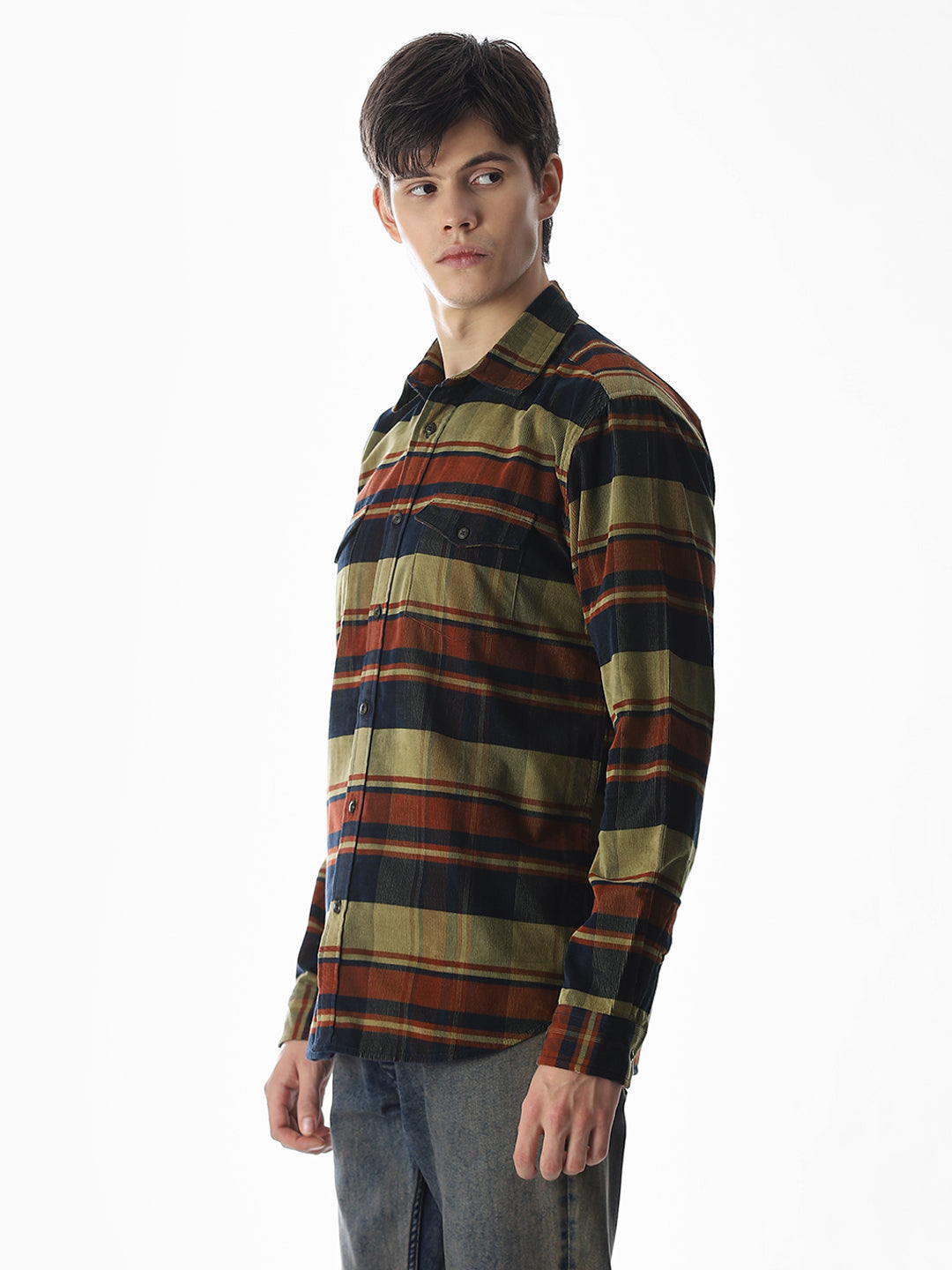 Patch Pocket Check Shirt