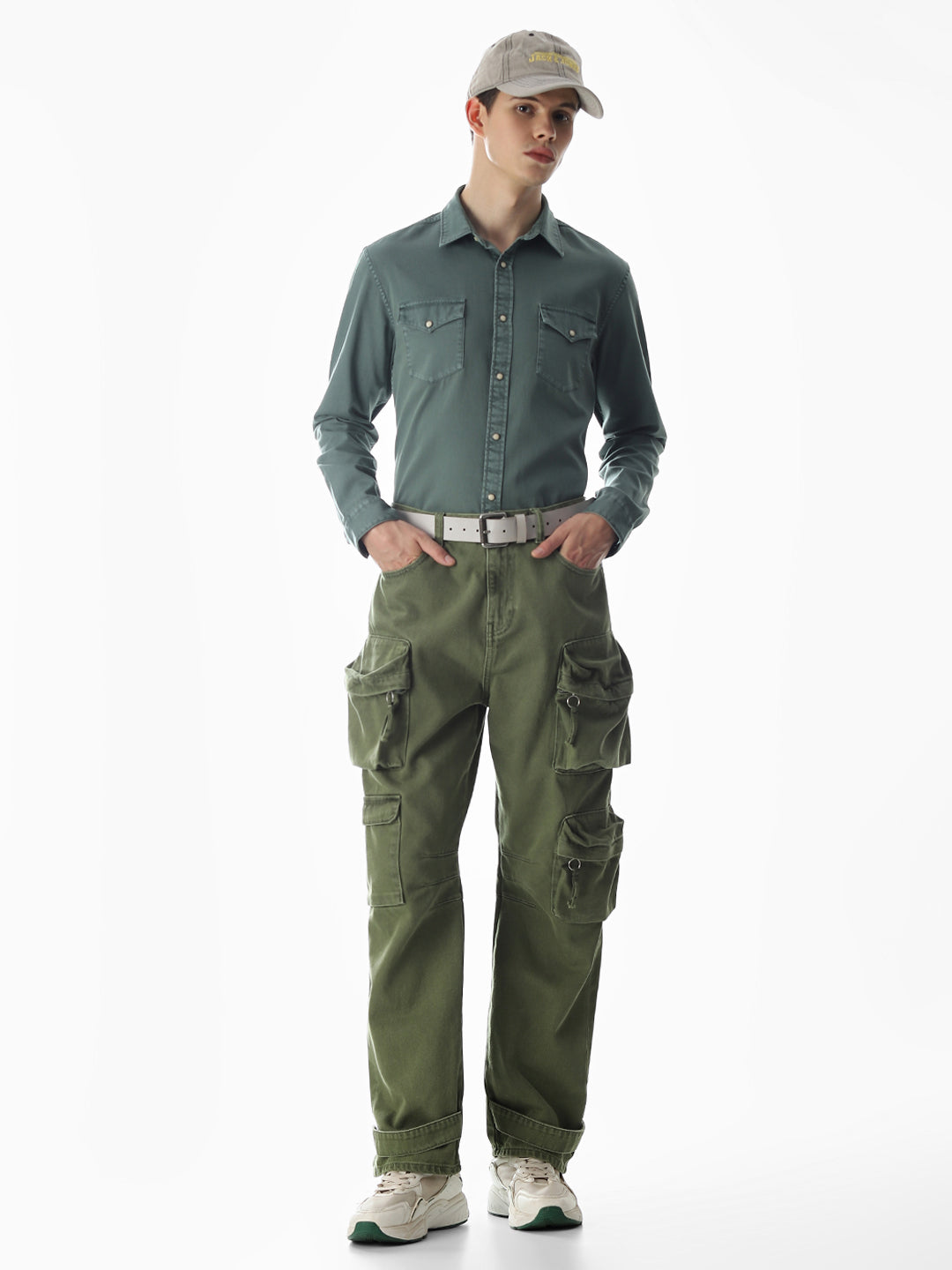 2 Patch Pocket Green Shirt