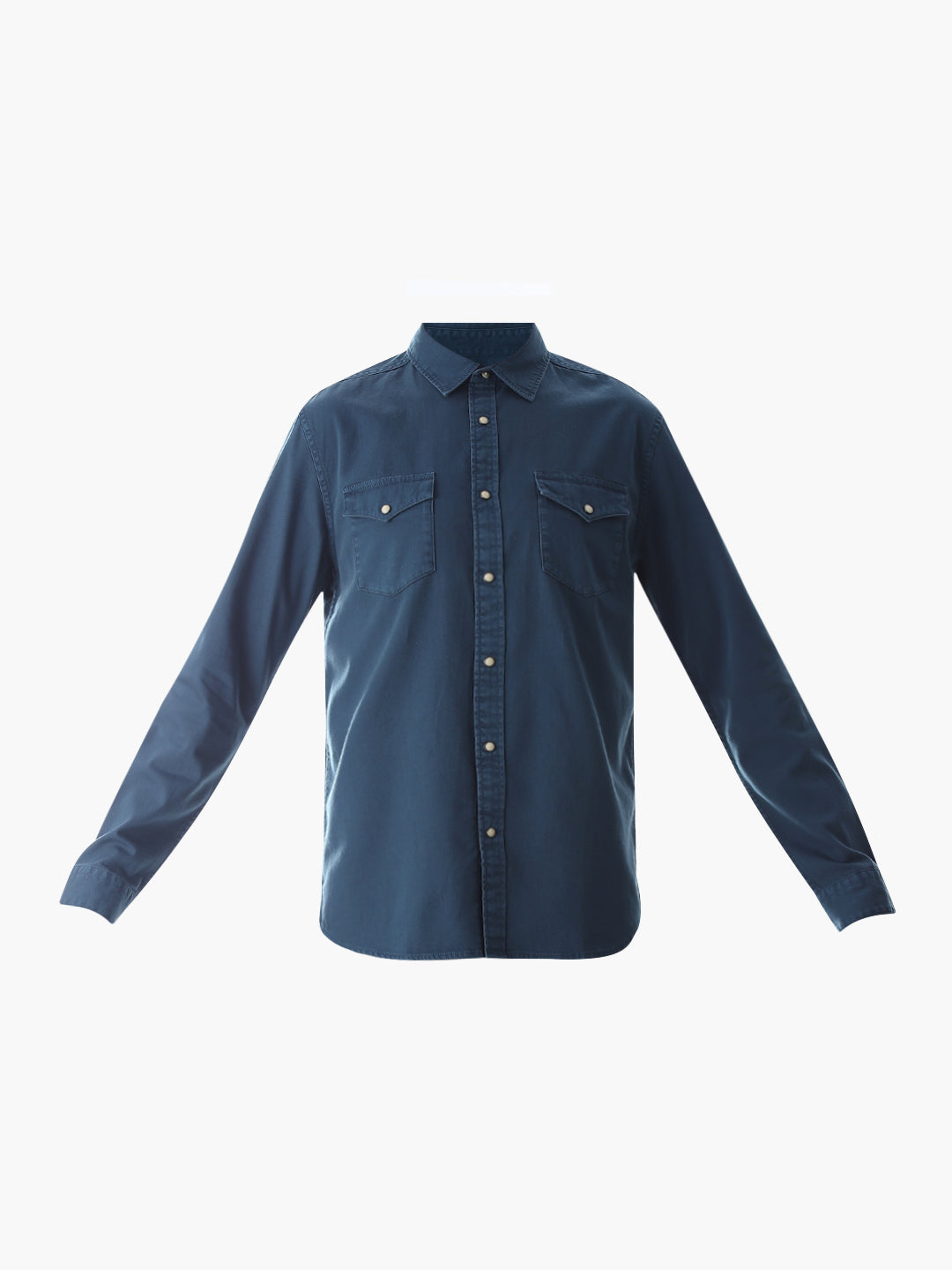 2 Patch Pocket Blue Shirt