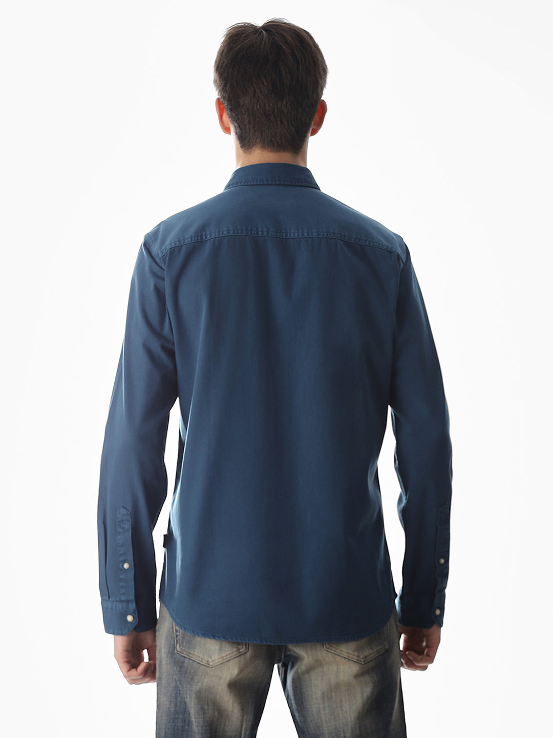 2 Patch Pocket Blue Shirt