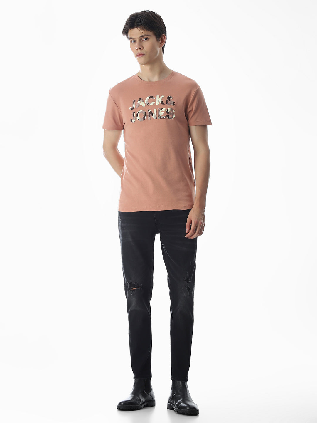 Slim Fit Logo Print T-shirt