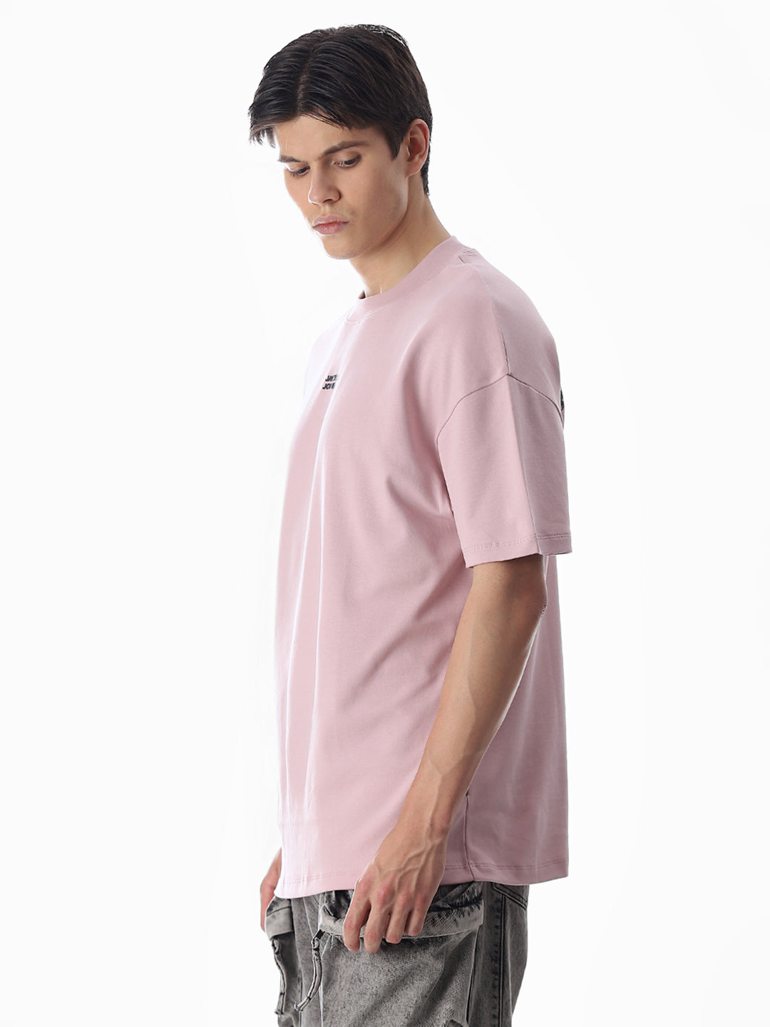 Oversized Logo Print T-shirt - Purple