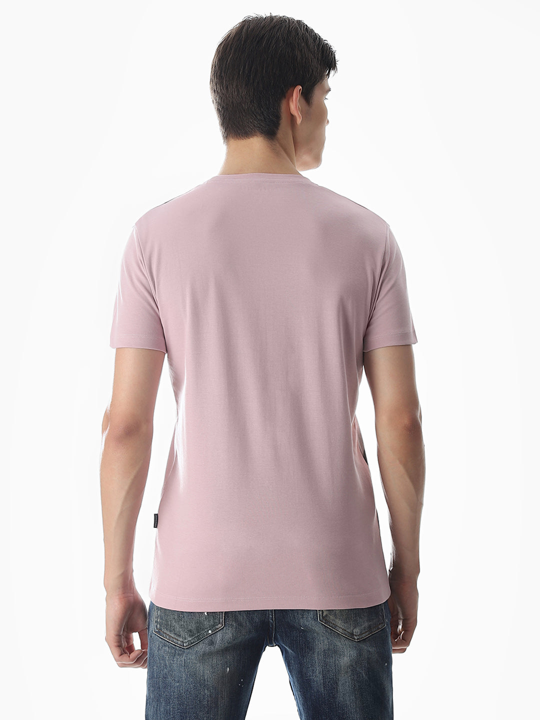 Printed Slim Fit T-shirt - Purple