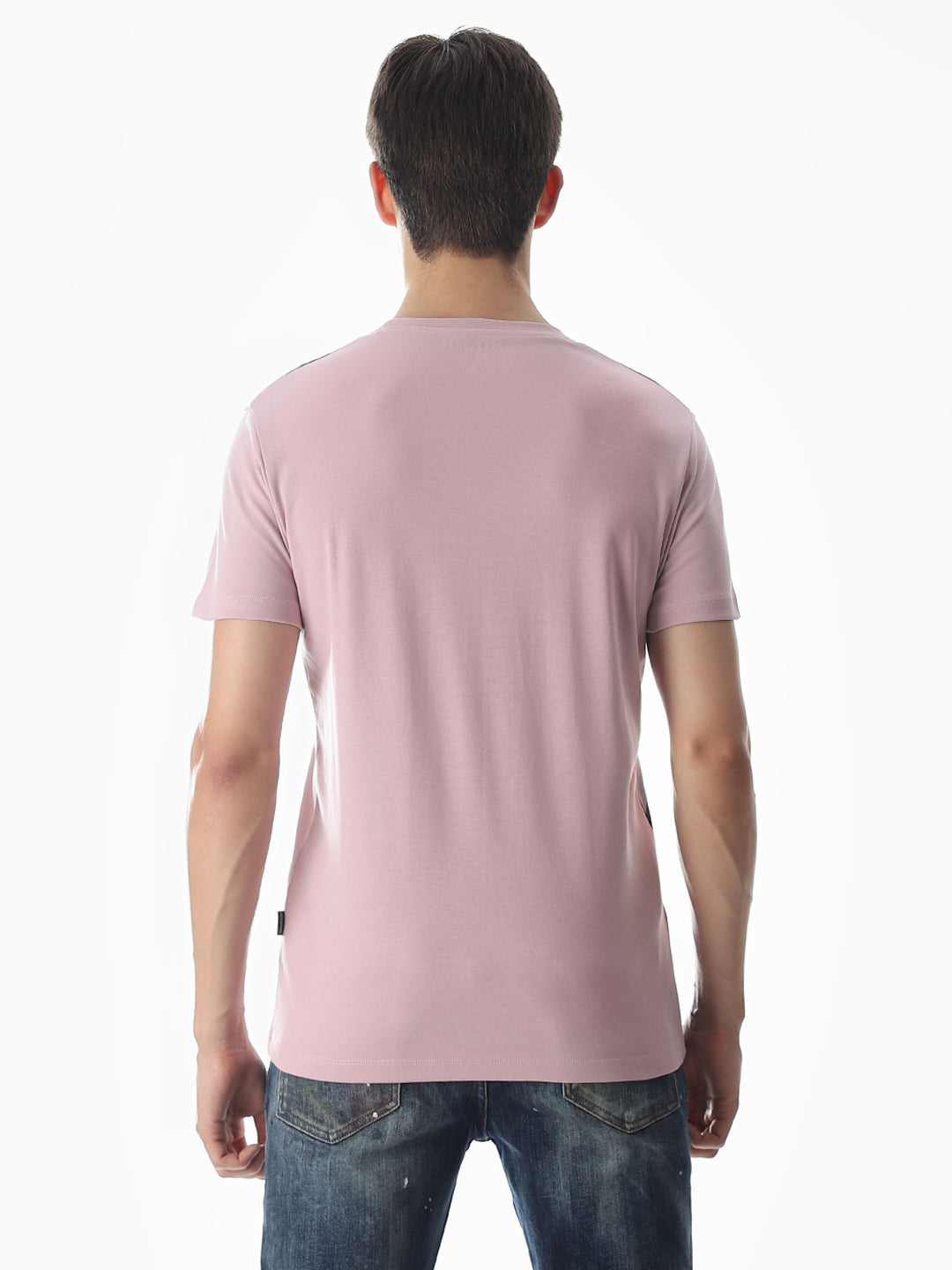 Printed Slim Fit T-shirt - Purple