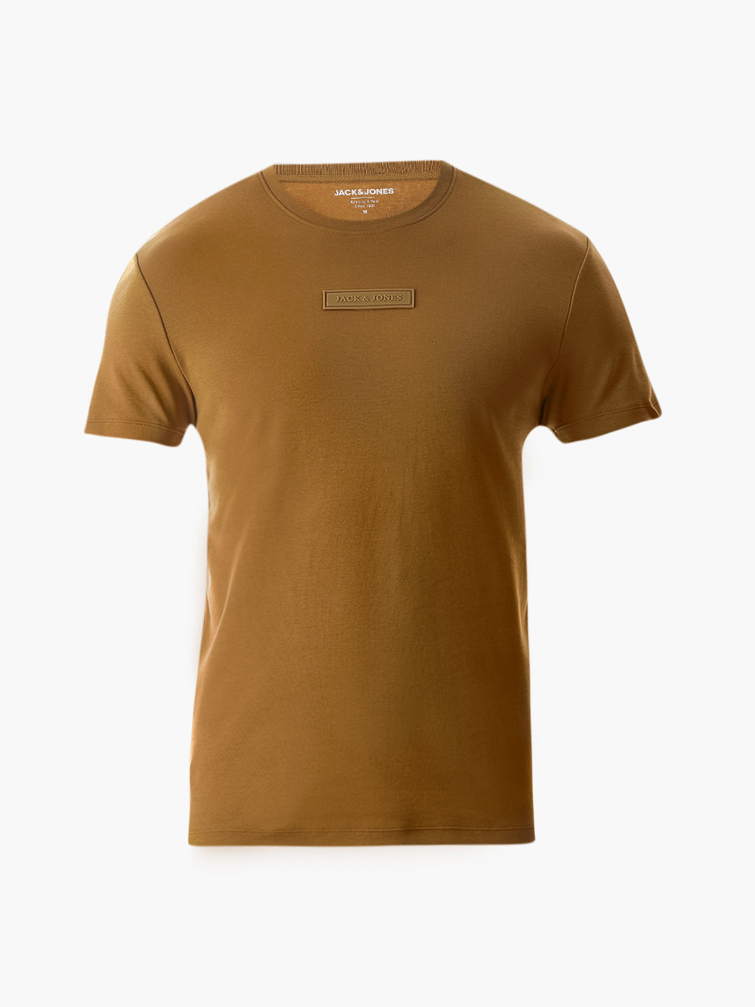 Slim Fit Crew Neck T-shirt - Golden Brown