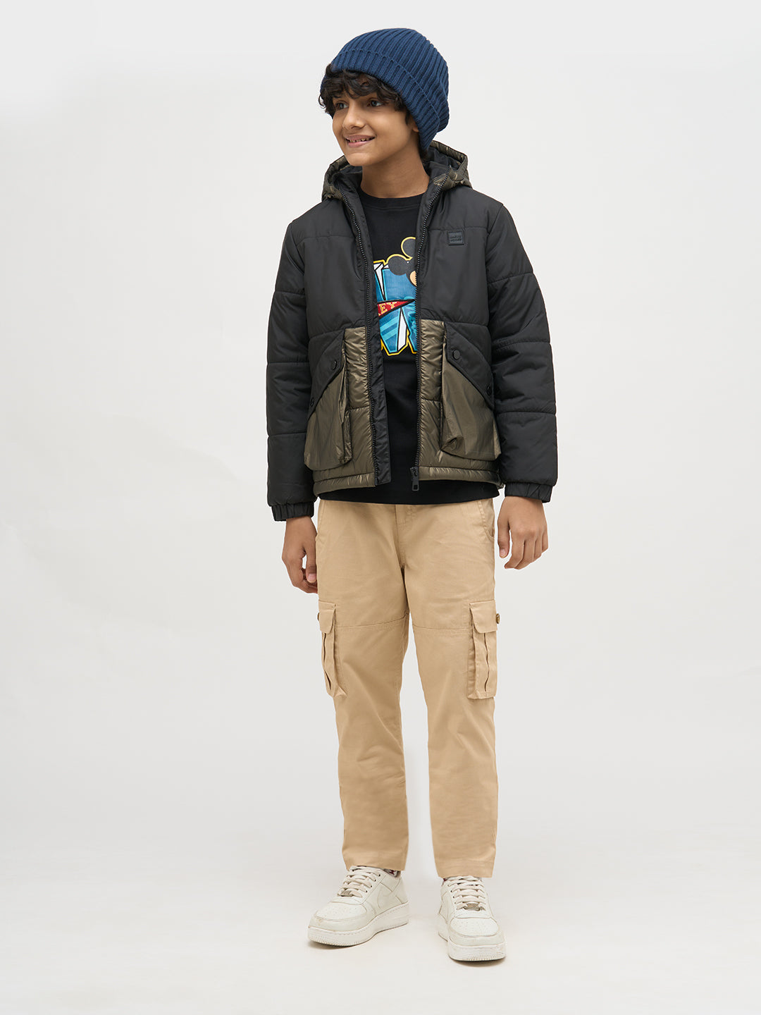 Boys Cut & Sew Colourblocked Jacket