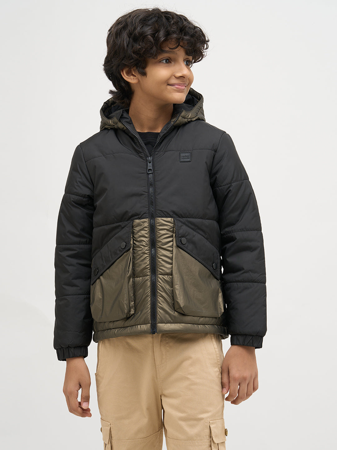 Boys Cut & Sew Colourblocked Jacket