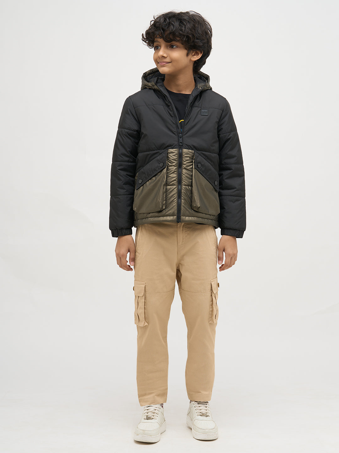 Boys Cut & Sew Colourblocked Jacket