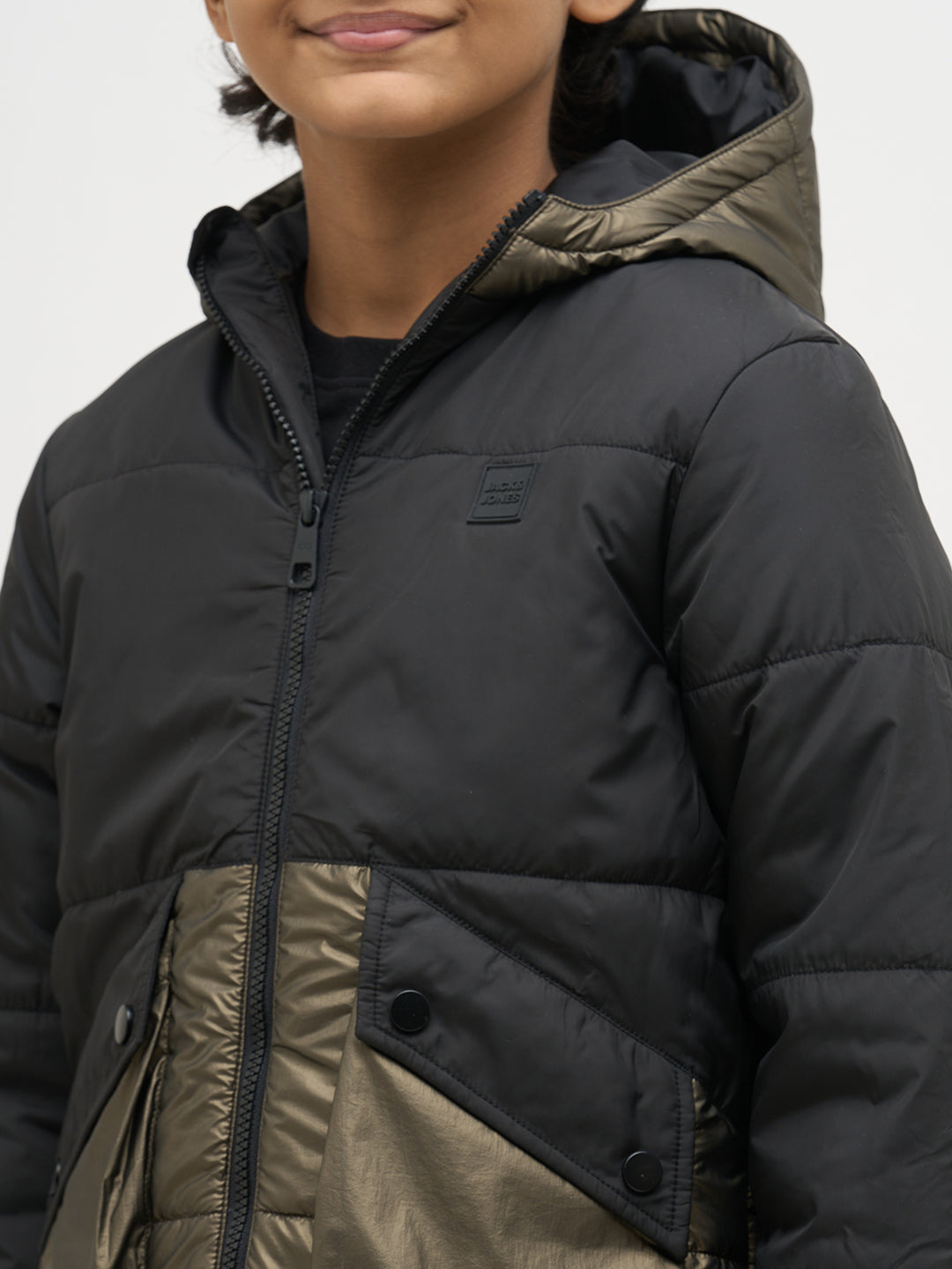 Boys Cut & Sew Colourblocked Jacket