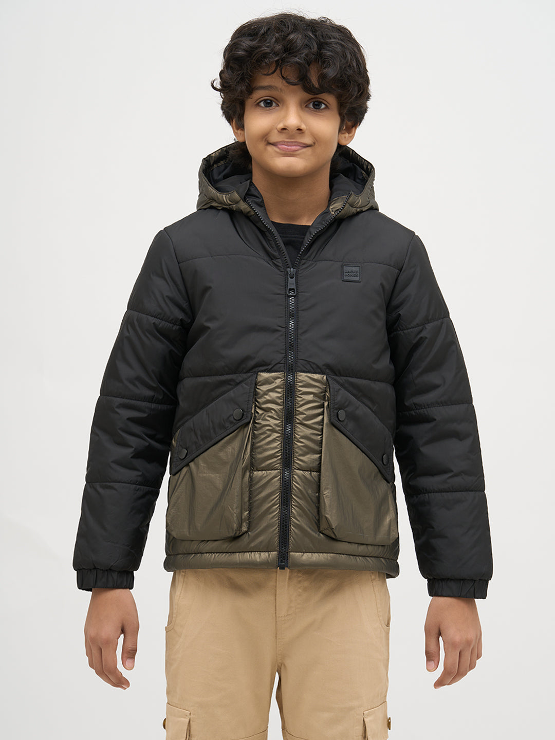 Boys Cut & Sew Colourblocked Jacket