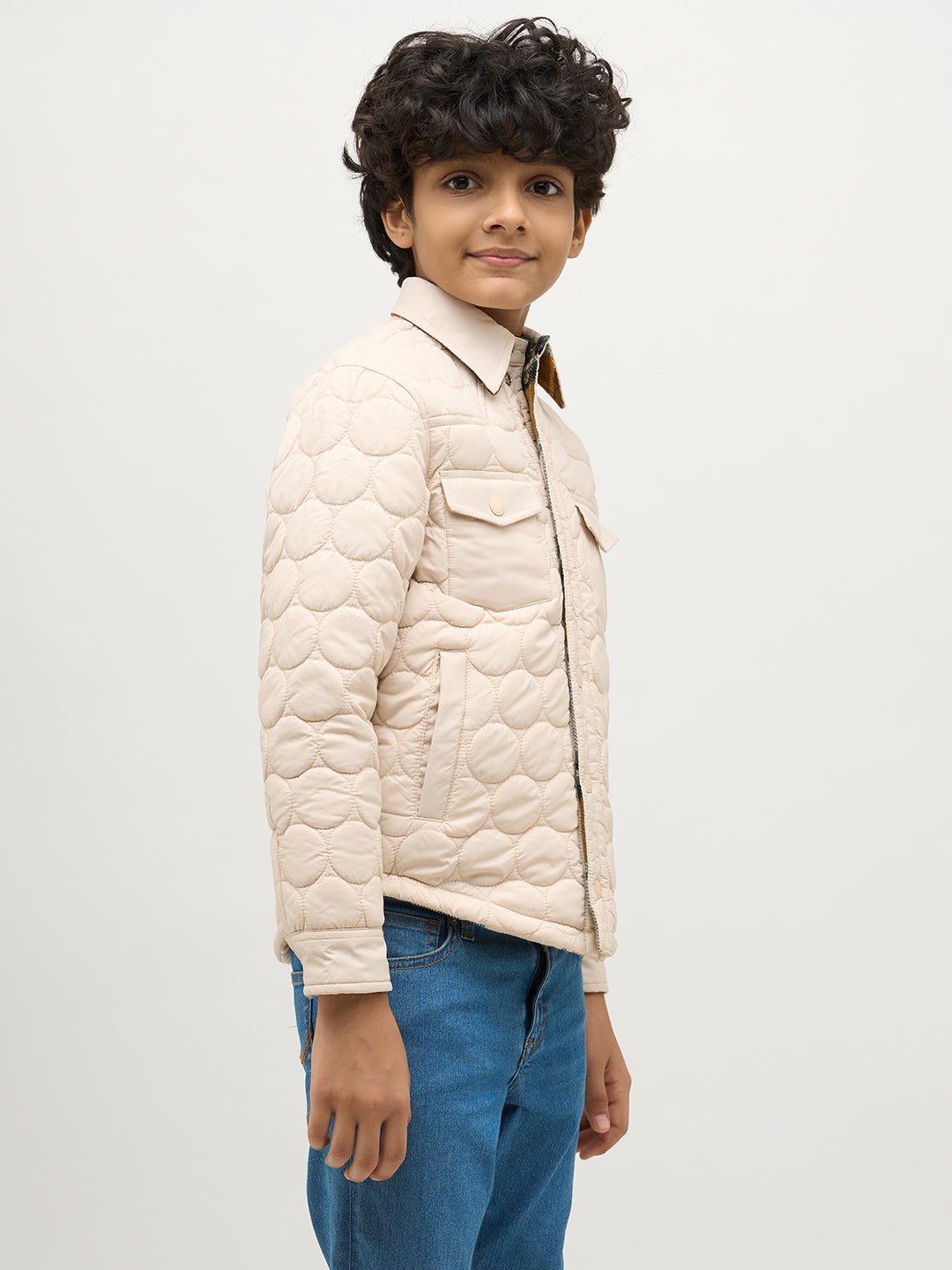 Boys Reversible Buttoned Jacket