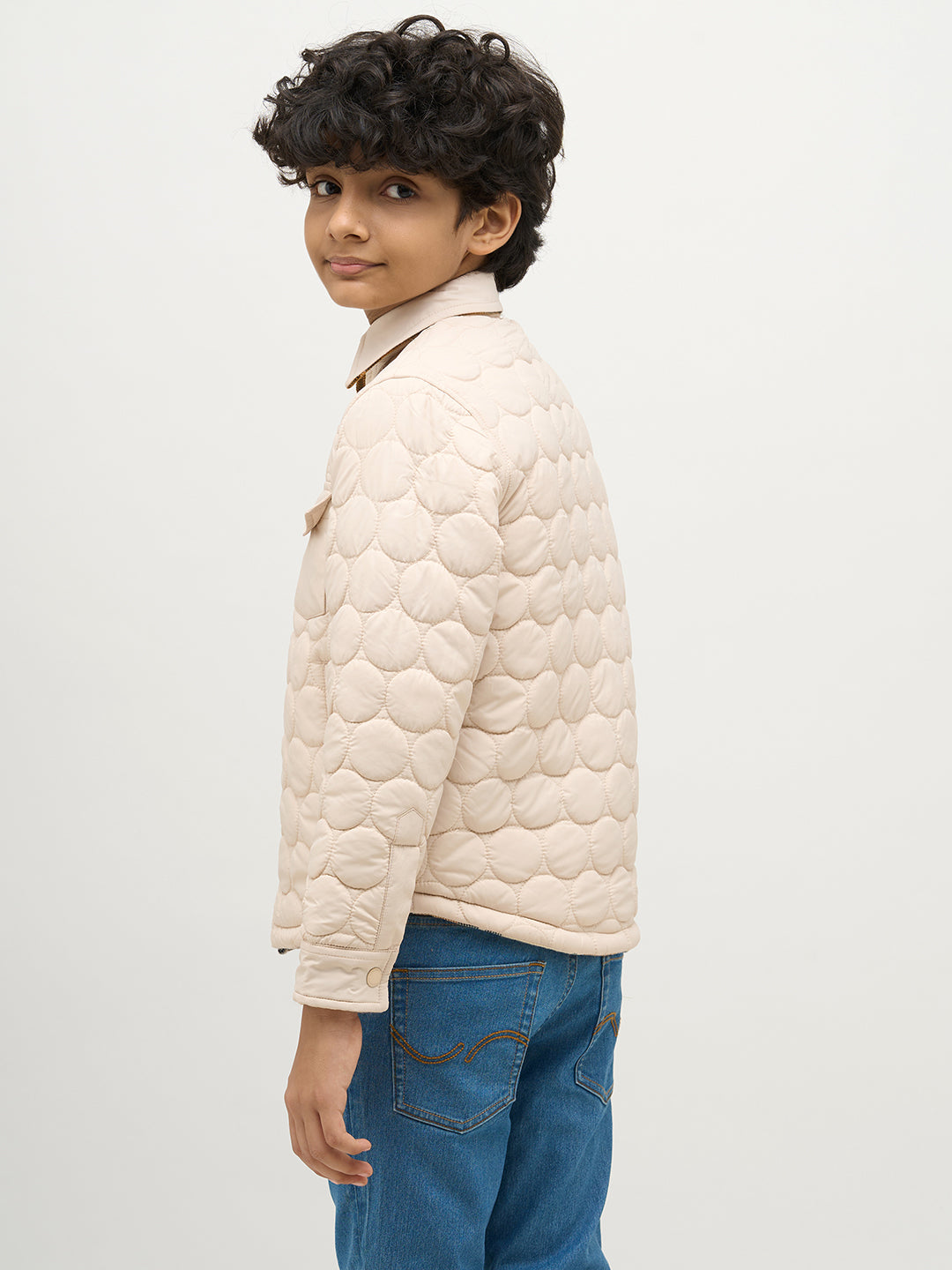 Boys Reversible Buttoned Jacket