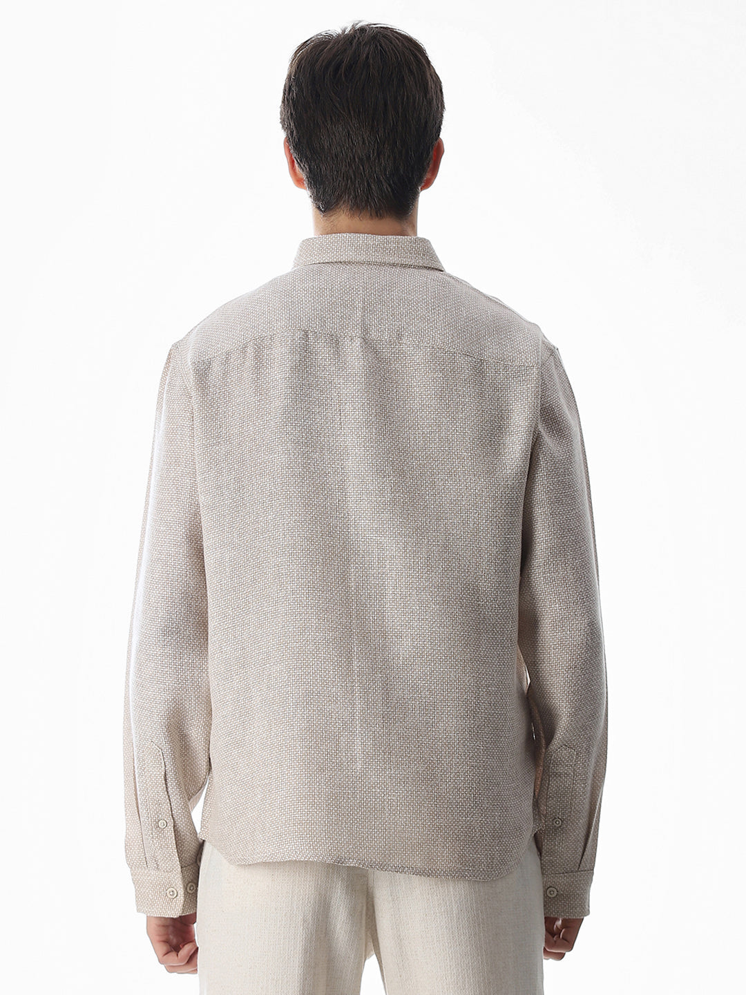 Dobby Full Sleeves Oversized Shirt