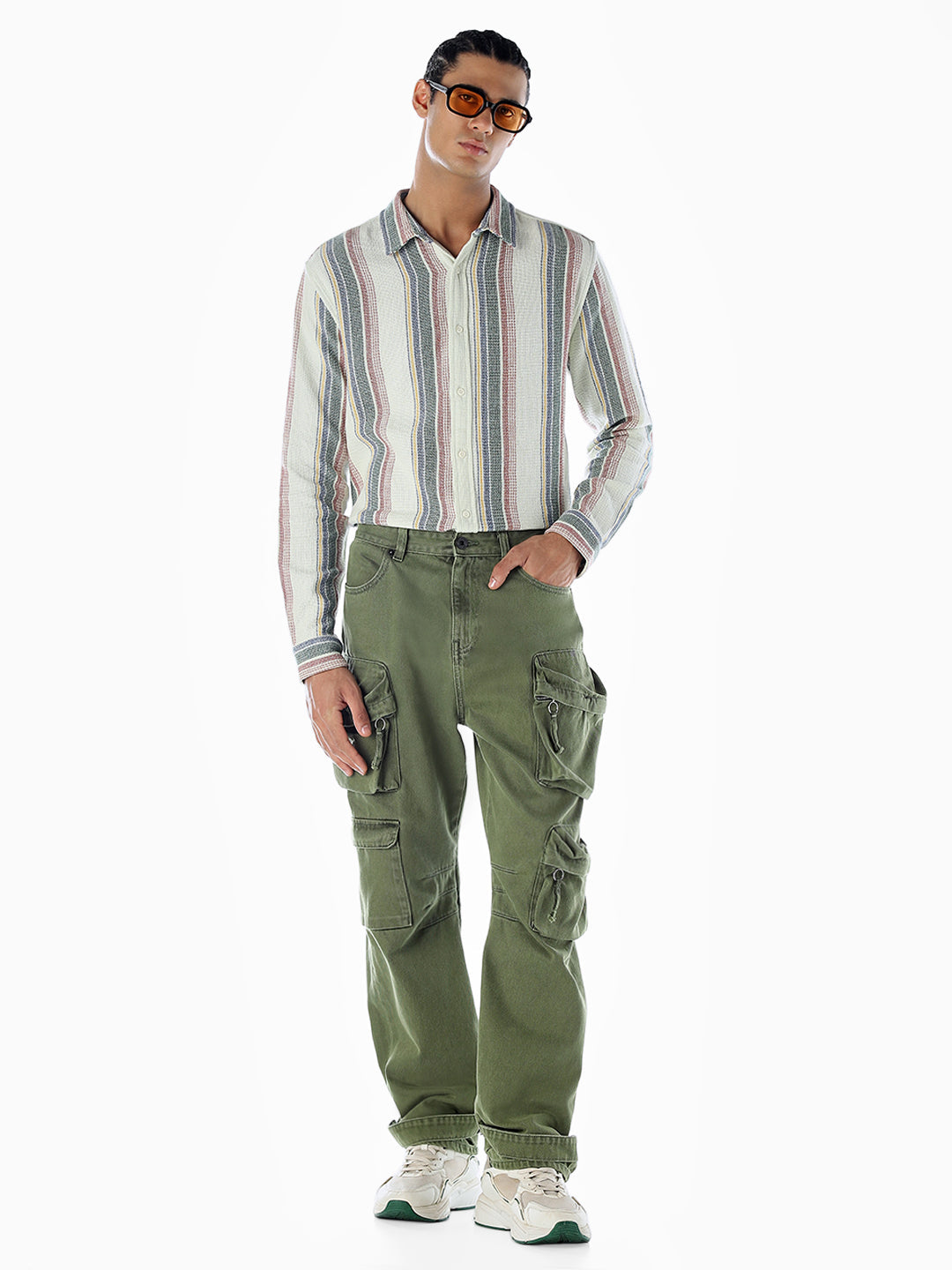Striped Cotton Regular Fit Shirt