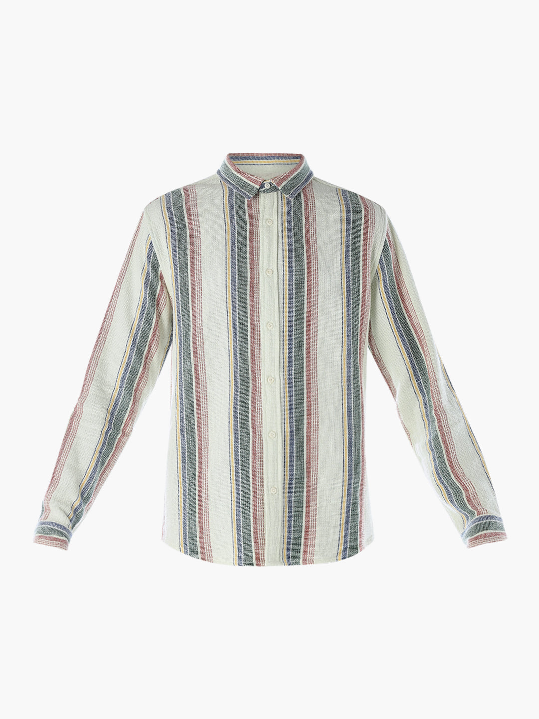 Striped Cotton Regular Fit Shirt