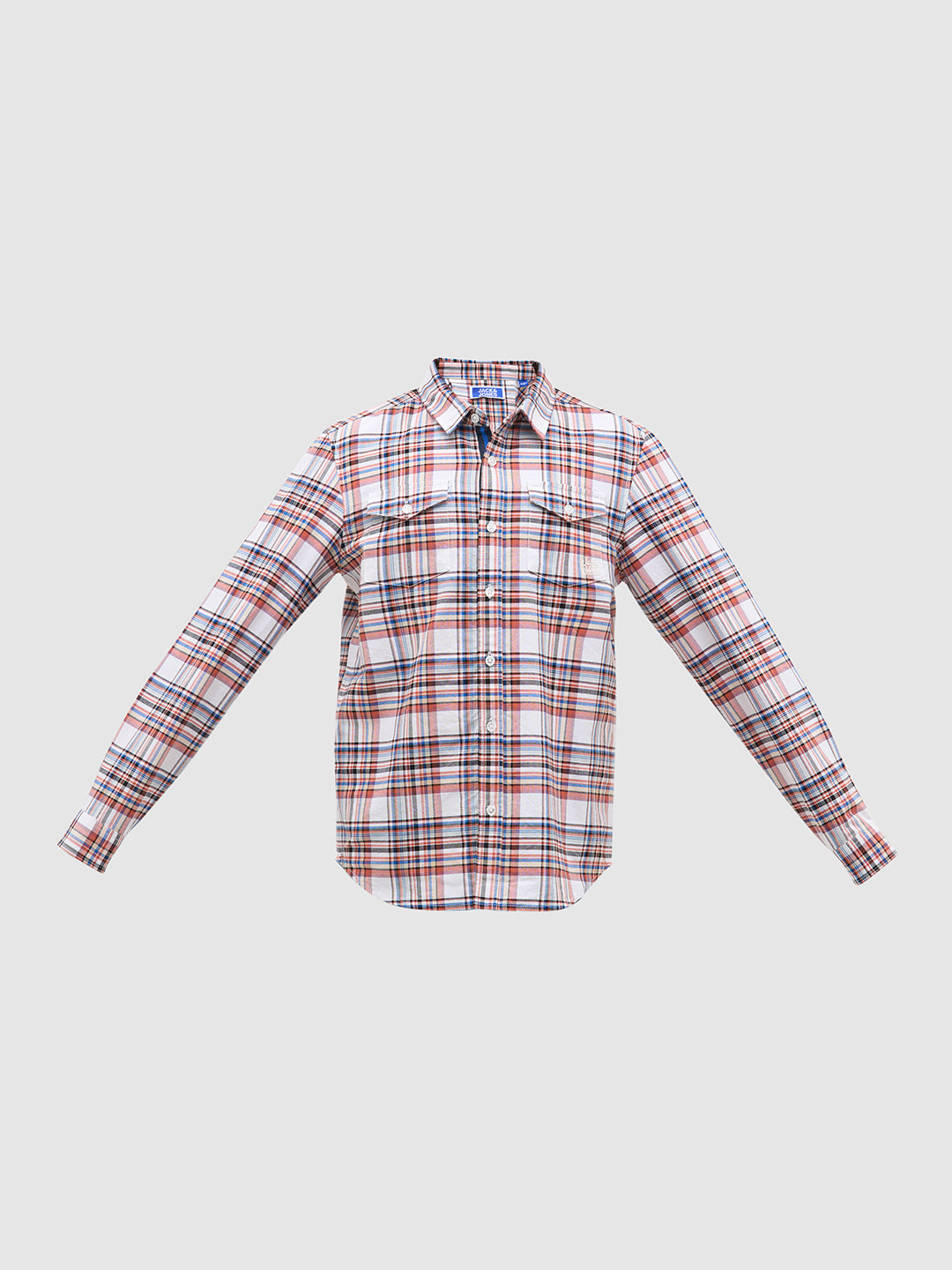 White Check Cotton Shirt