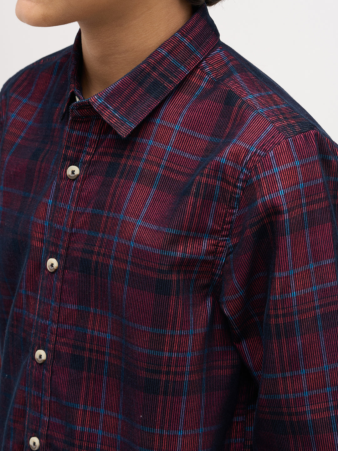 Boys Check Cotton Shirt