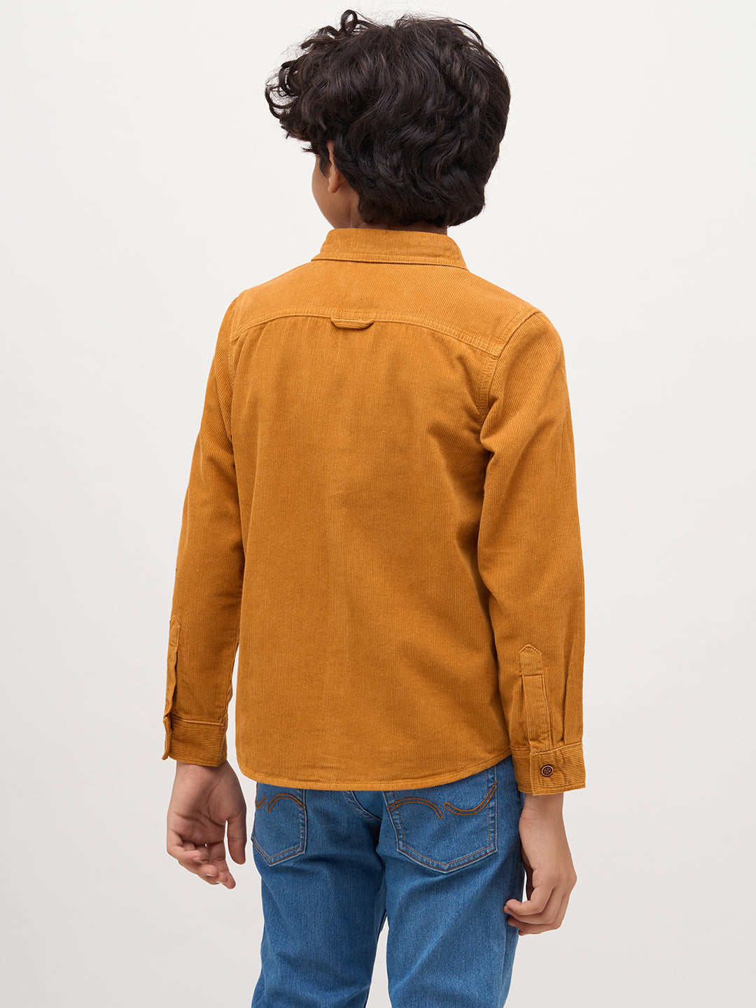 Boys Patch Pocket Corduroy Shirt