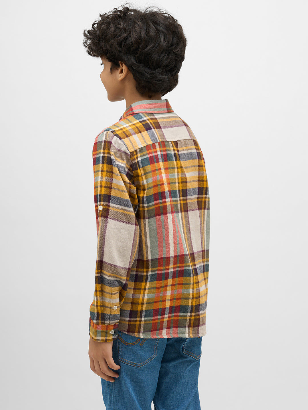 Boys Regular Fit Check Shirt