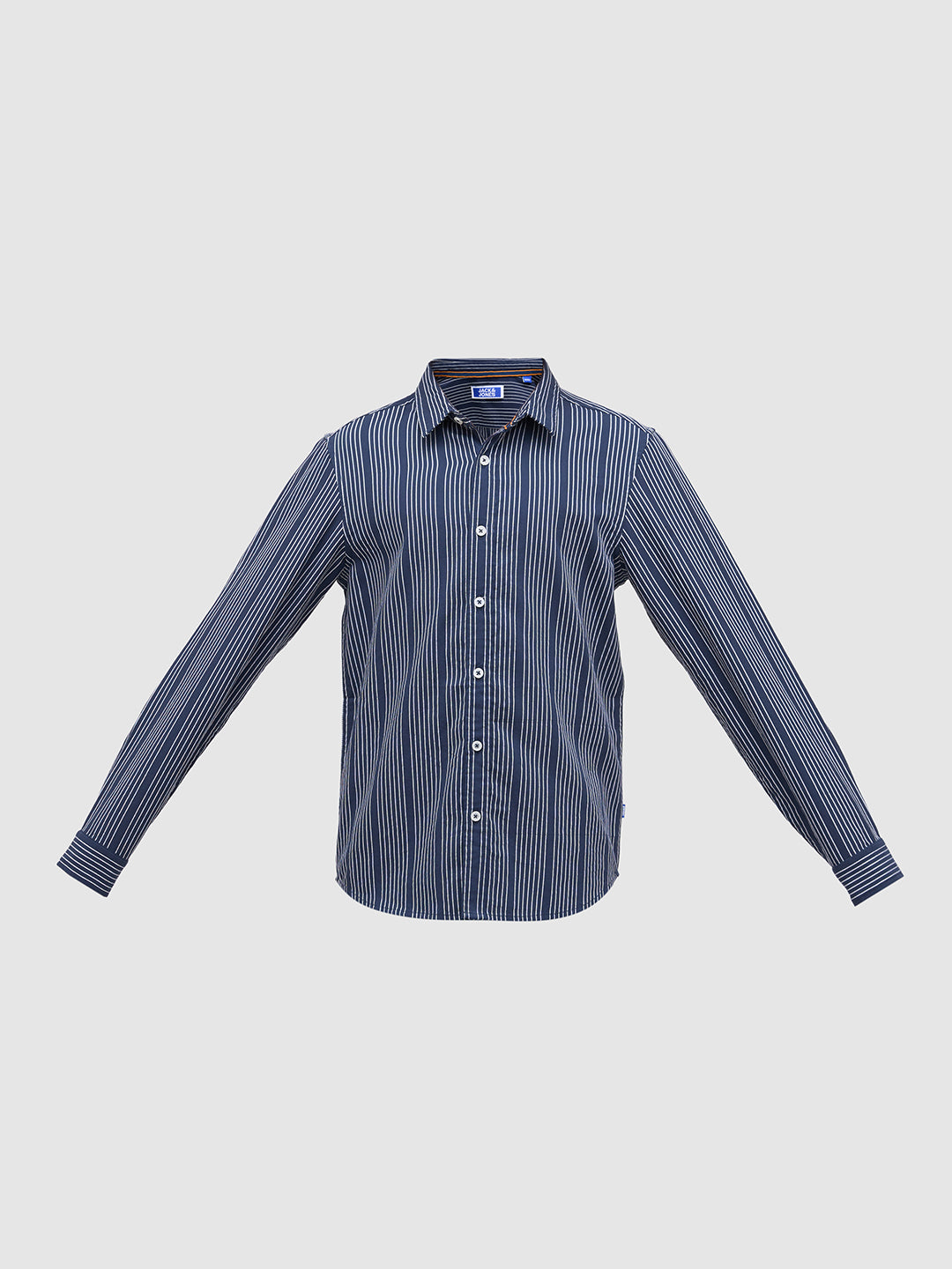 Boys Dobby Striped Cotton Shirt