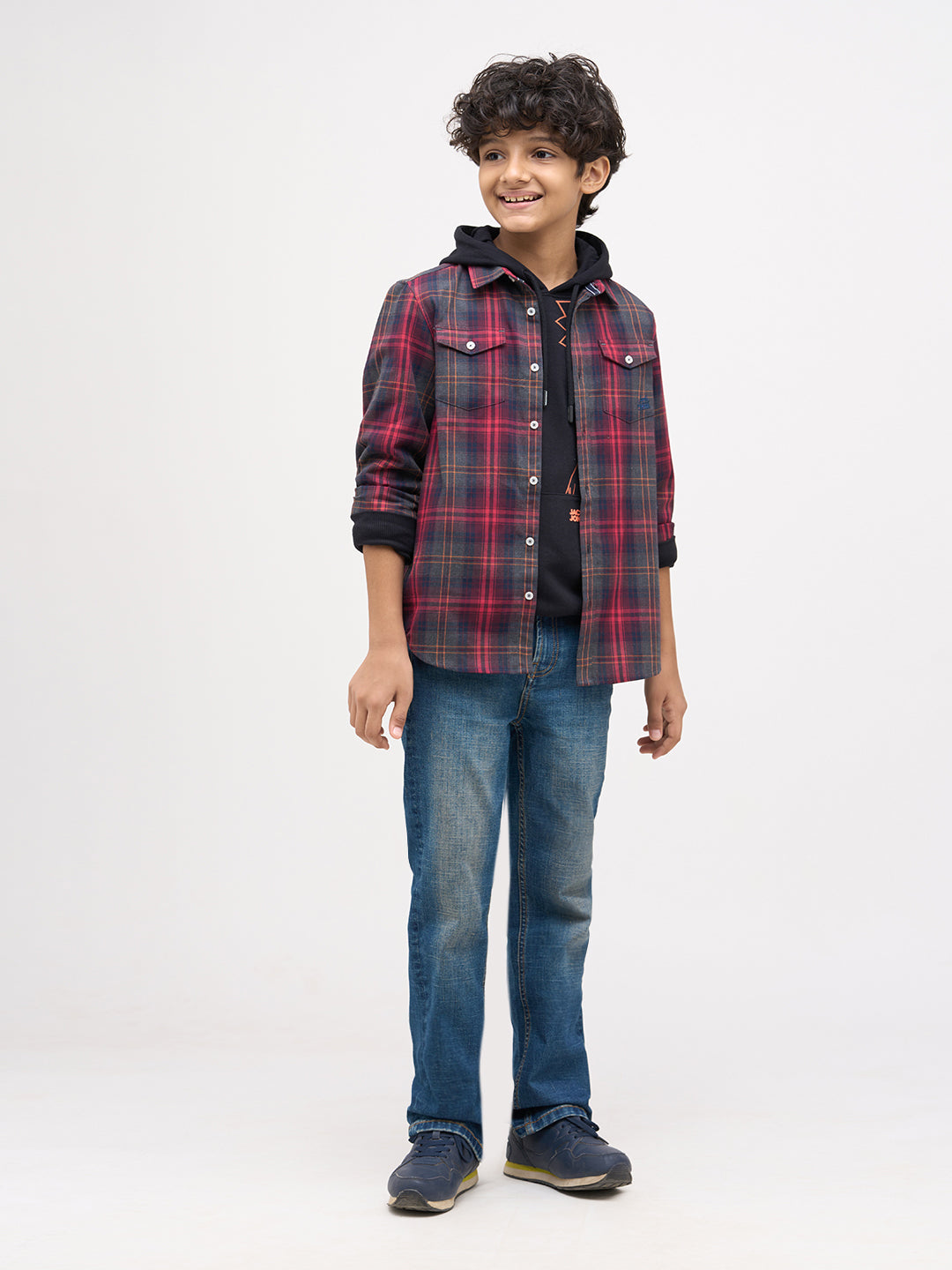 Boys Check Cotton Shirt