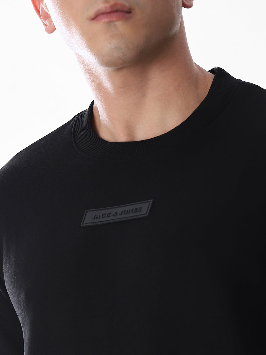 Black Regular Fit Sweatshirt