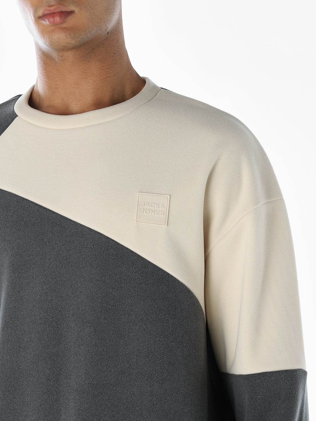Colourblocked Cut & Sew Sweatshirt