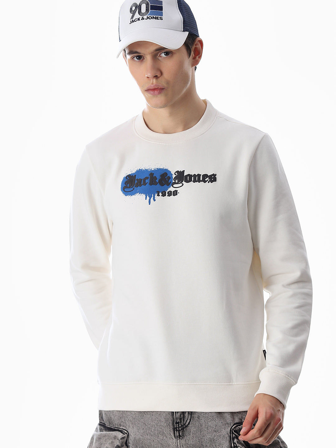 Printed Crew Neck Sweatshirt