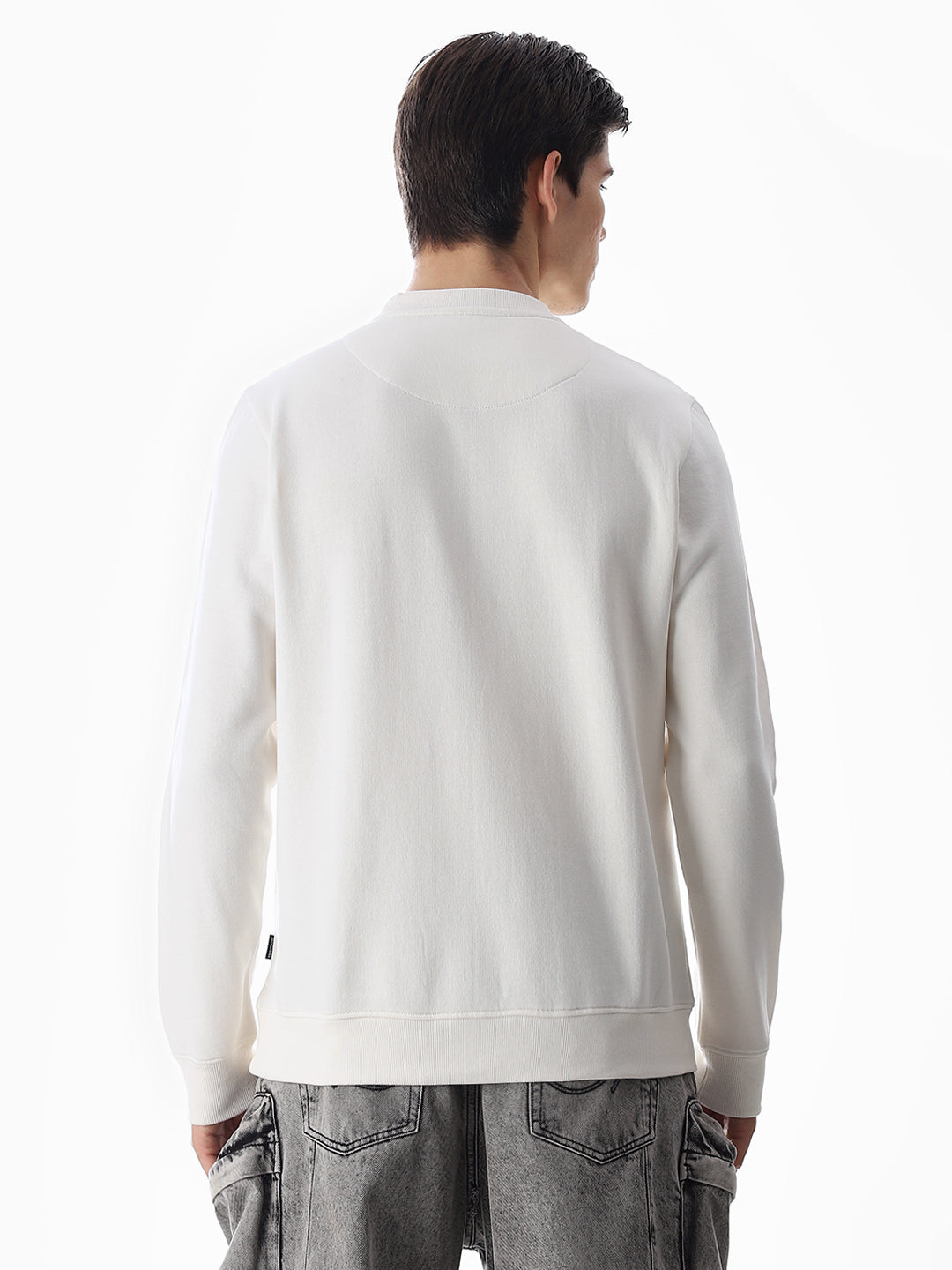 Printed Crew Neck Sweatshirt