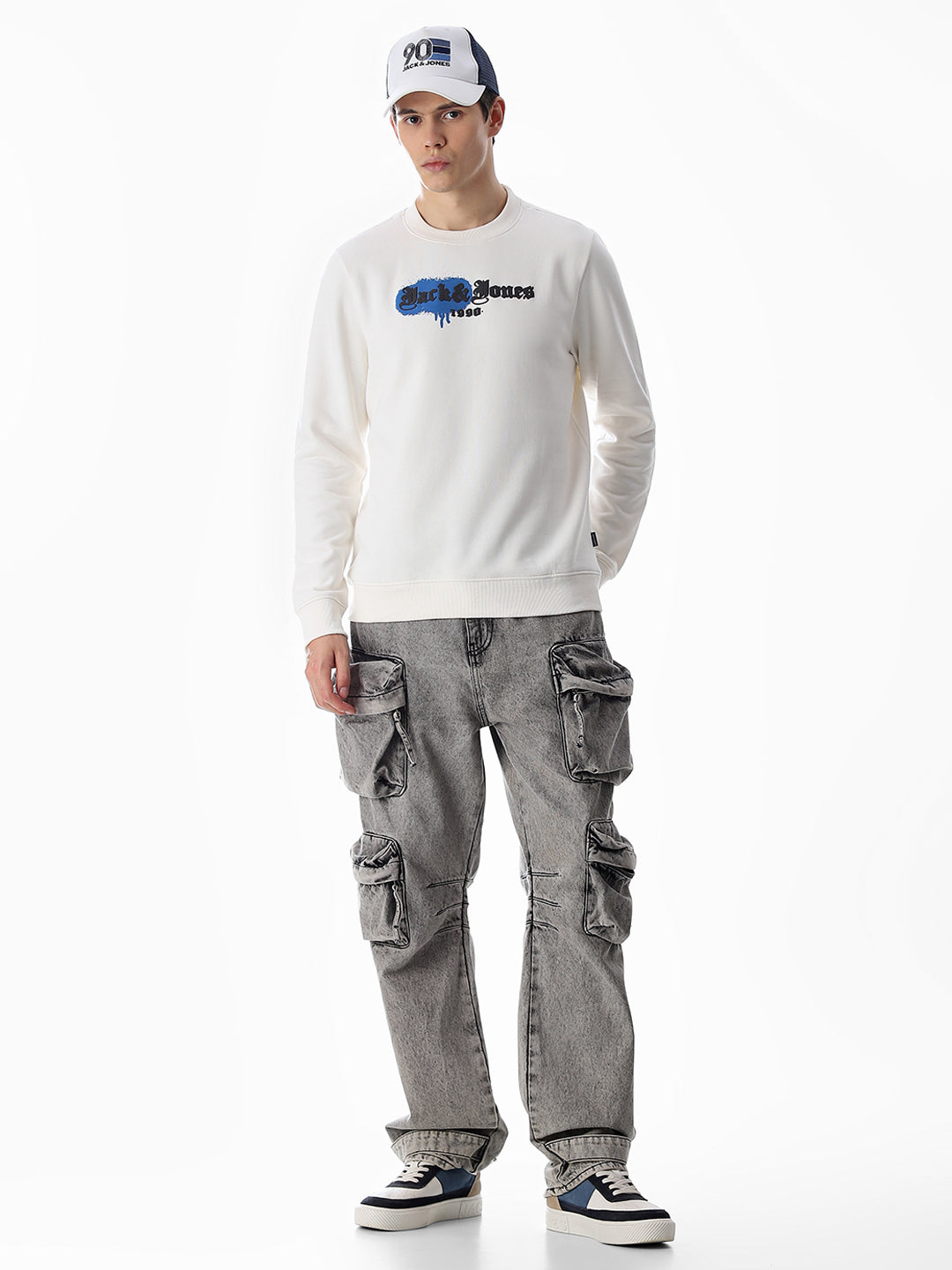 Printed Crew Neck Sweatshirt