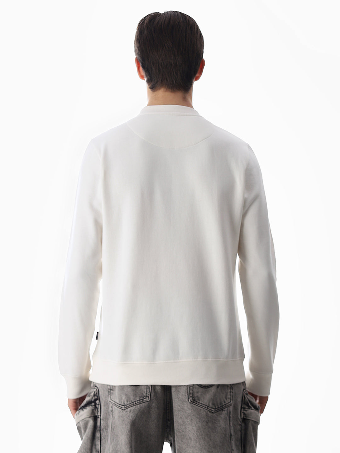 Printed Crew Neck Sweatshirt