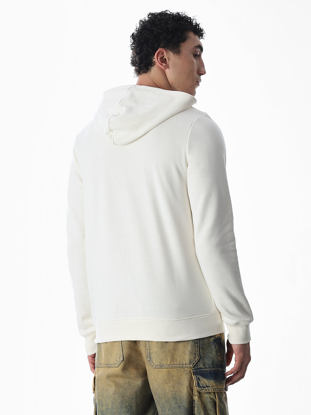 Zip Detail Hooded Sweatshirt