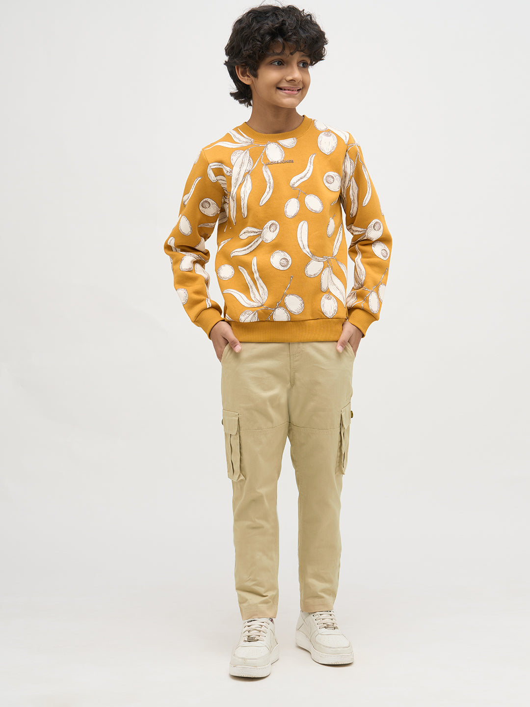 Boys Brown Twill Cotton Pants