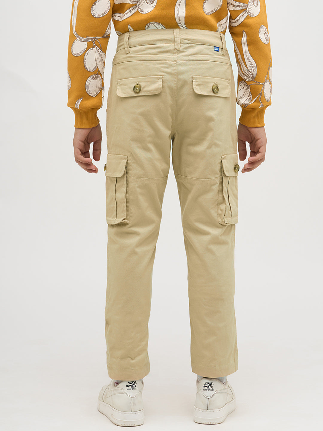 Boys Brown Twill Cotton Pants