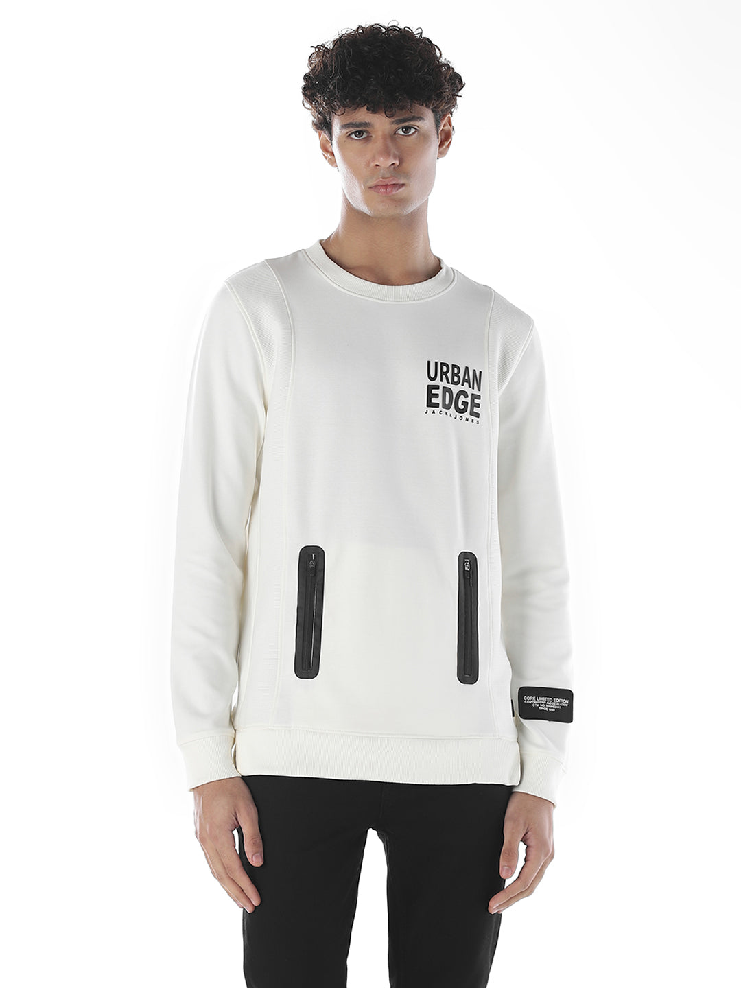 White Printed Sweatshirt