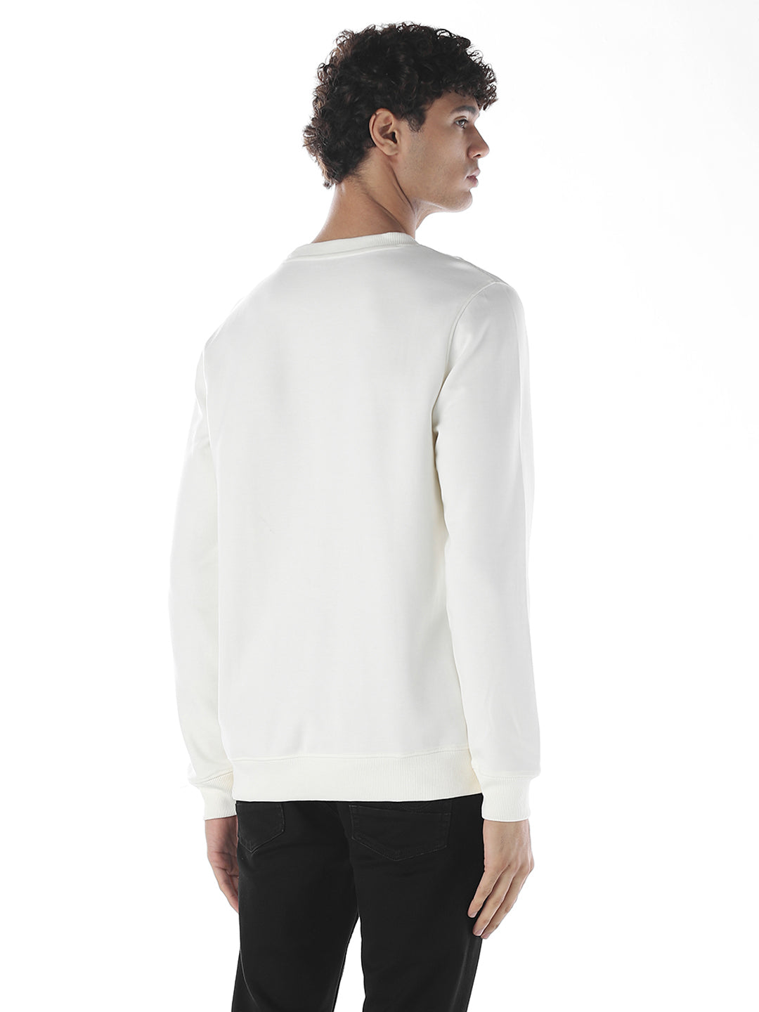 White Printed Sweatshirt