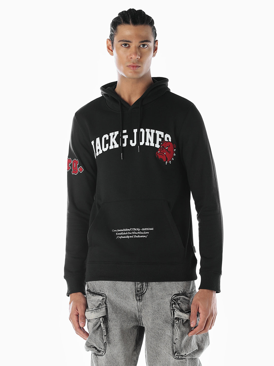 Applique Patchwork Oversized Hoodie