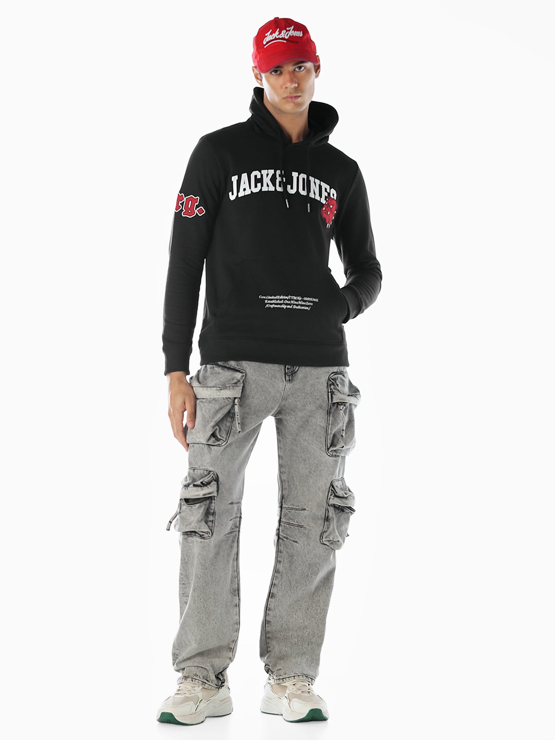 Applique Patchwork Oversized Hoodie