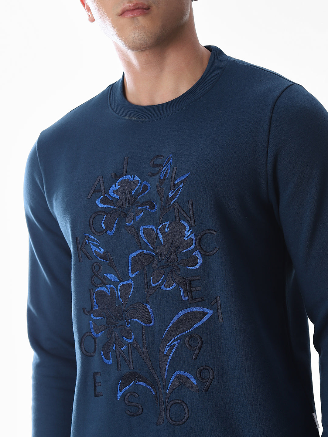 Embroidered Print Sweatshirt