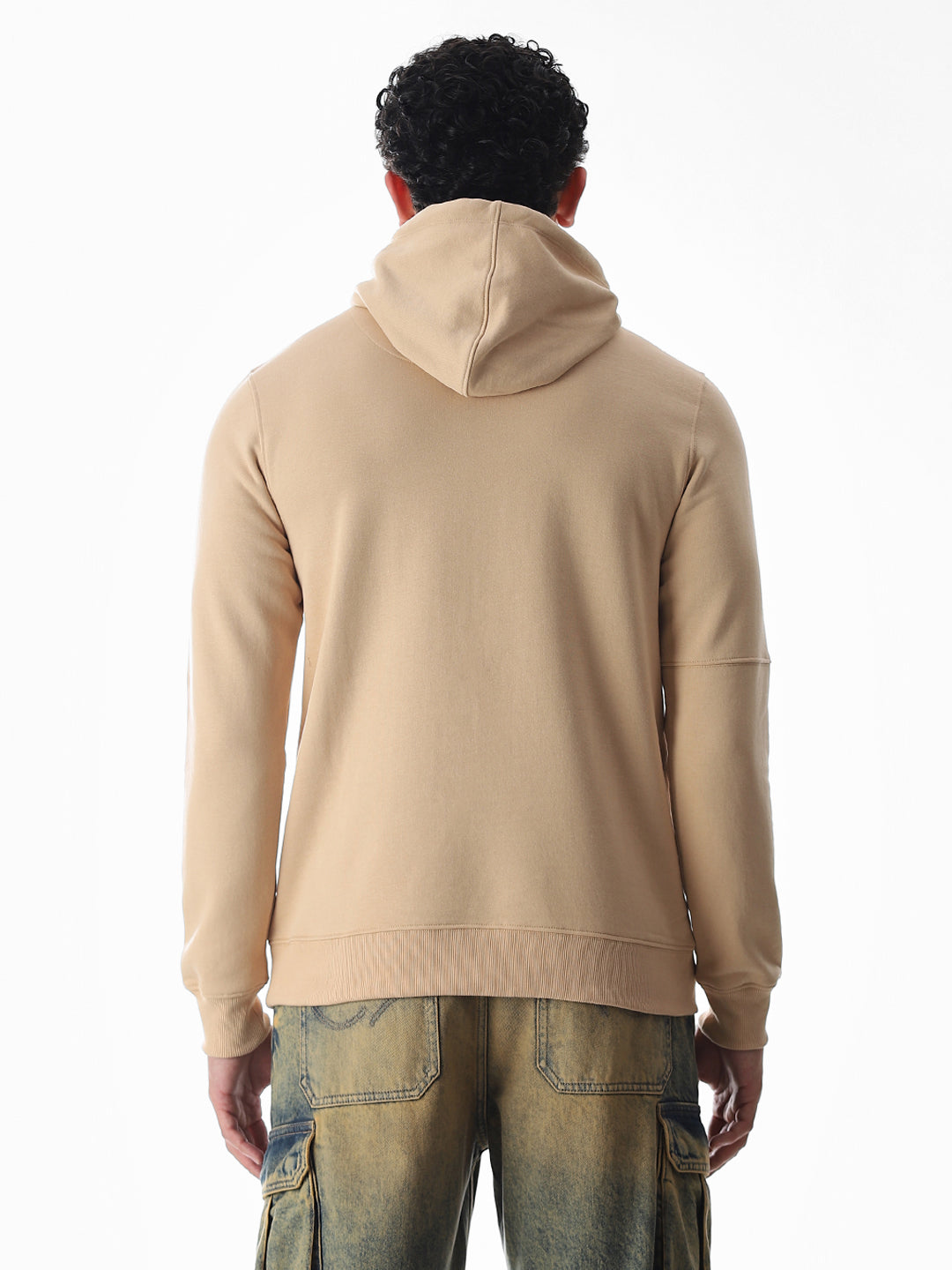 Beige Hooded Sweatshirt