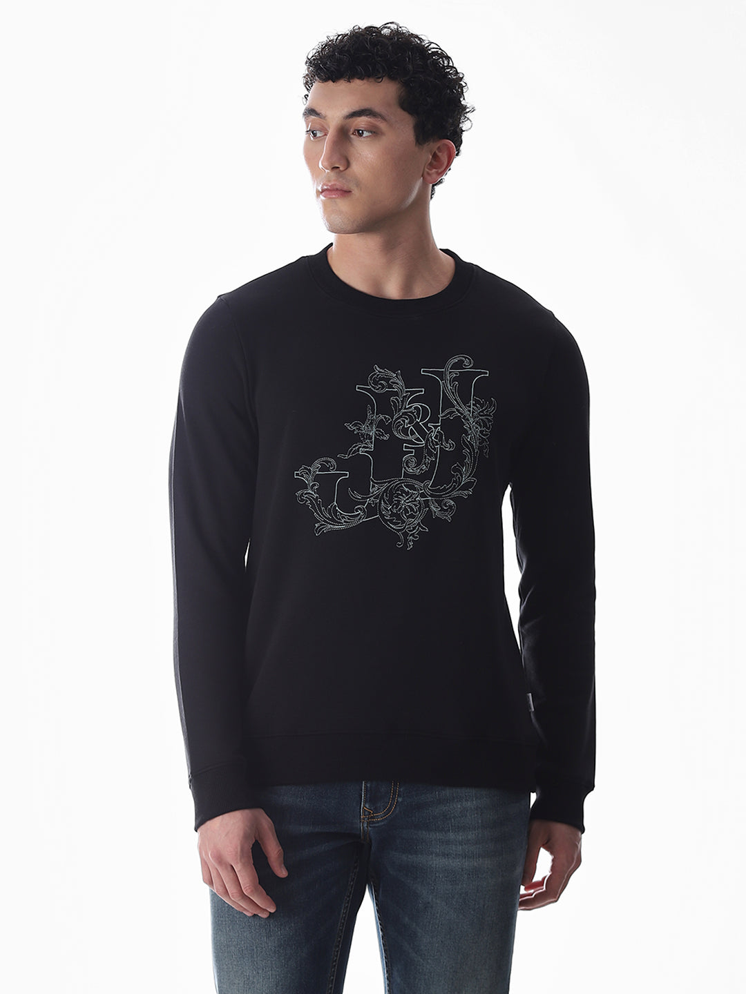 Embroidered Text Sweatshirt
