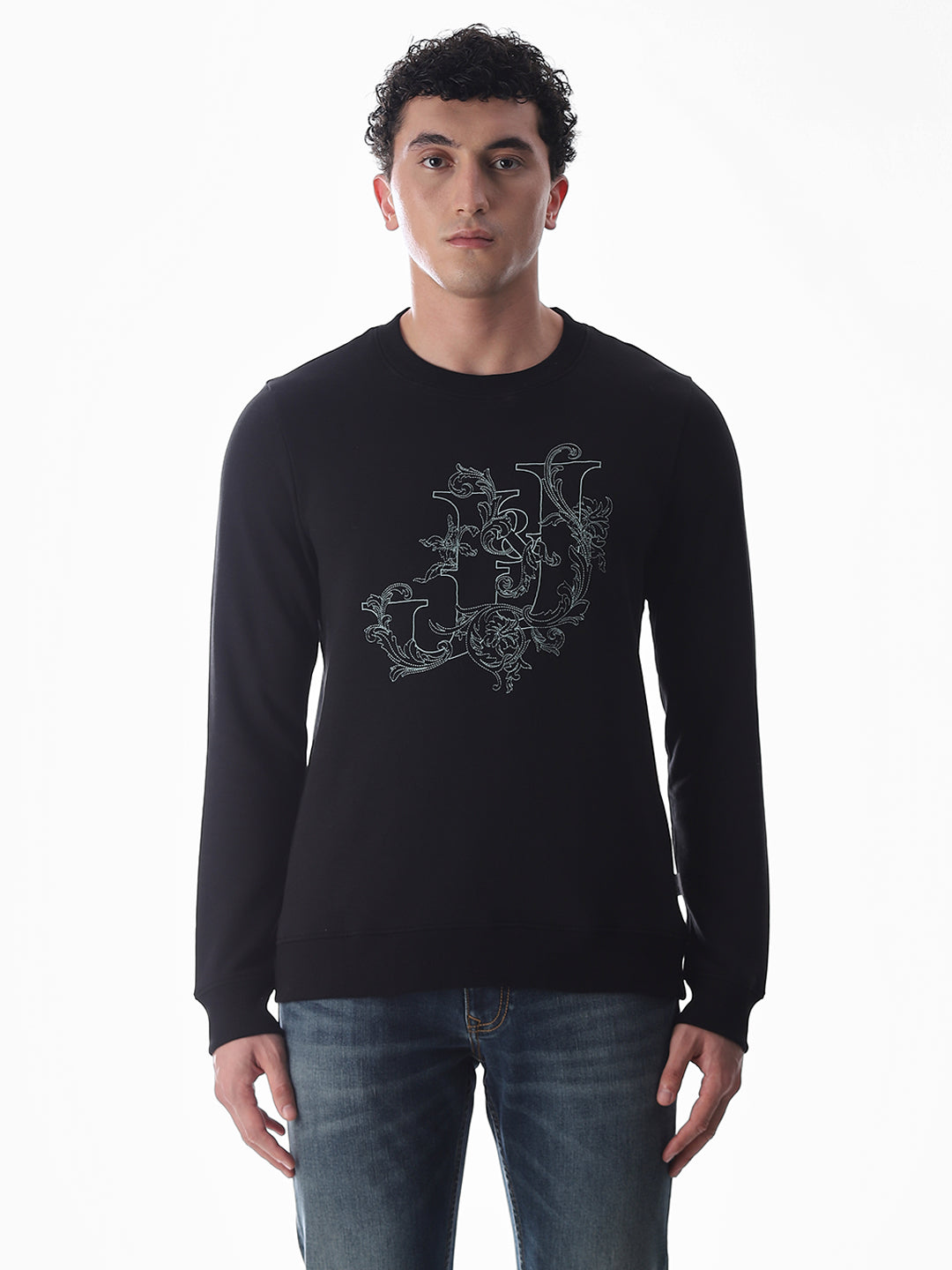 Embroidered Text Sweatshirt