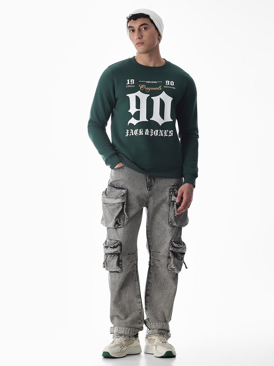 Green Printed Sweatshirt