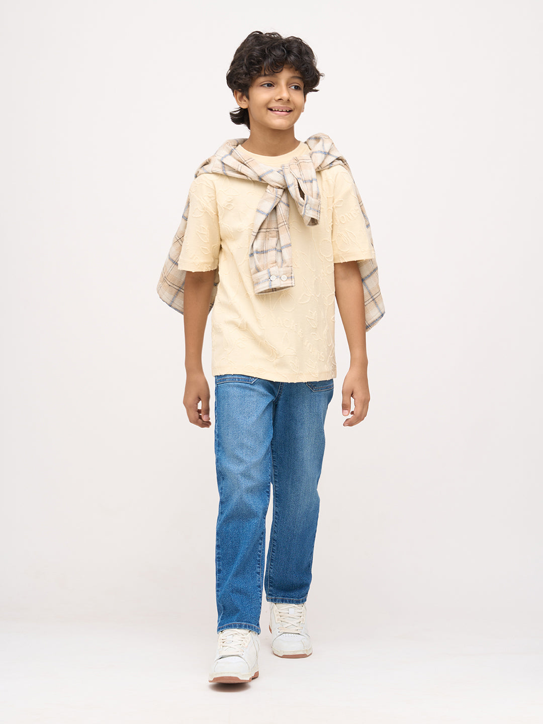 Boys Jacquard Oversized T-shirt