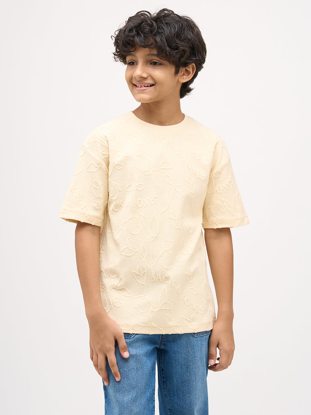 Boys Jacquard Oversized T-shirt