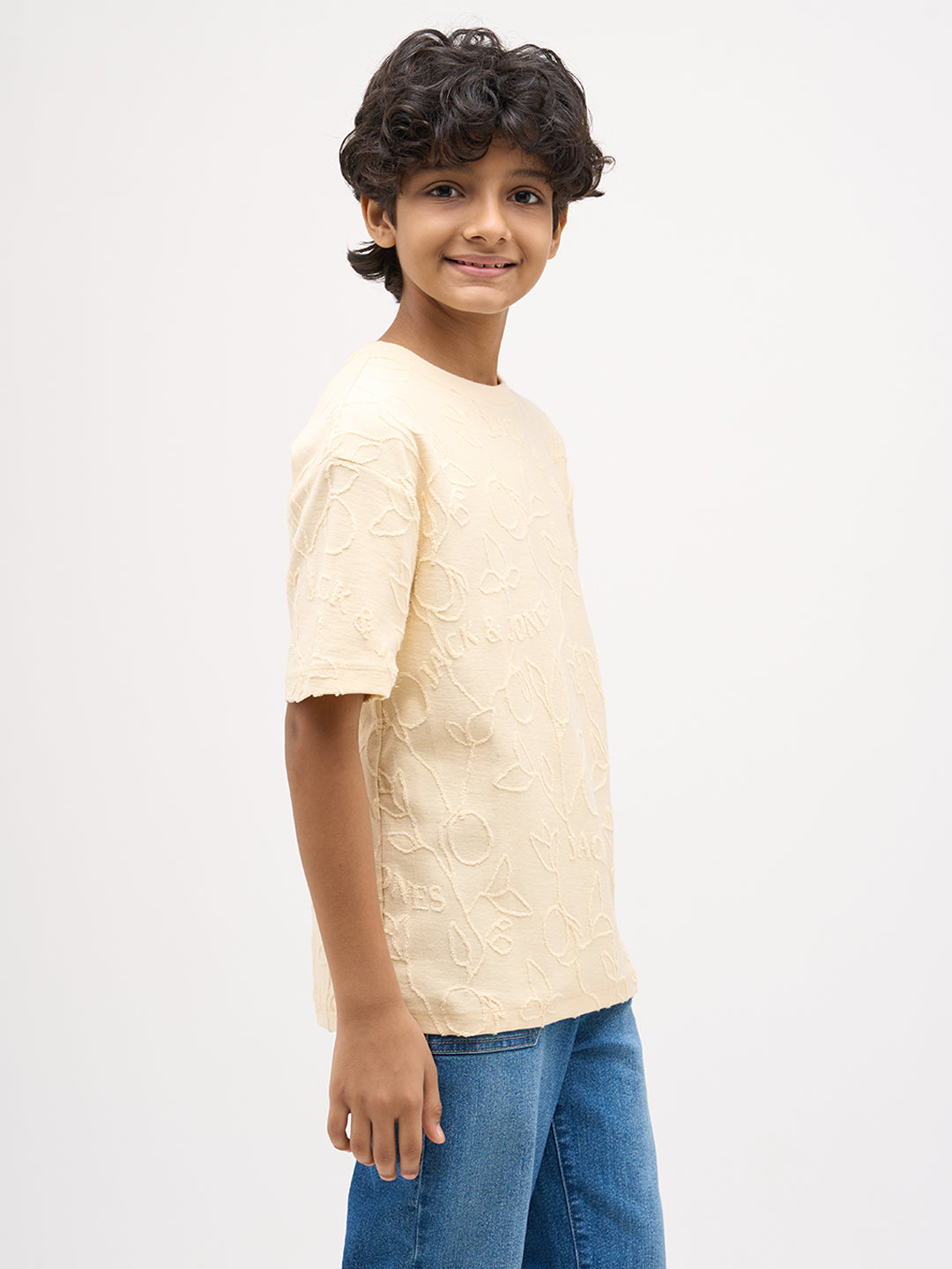 Boys Jacquard Oversized T-shirt