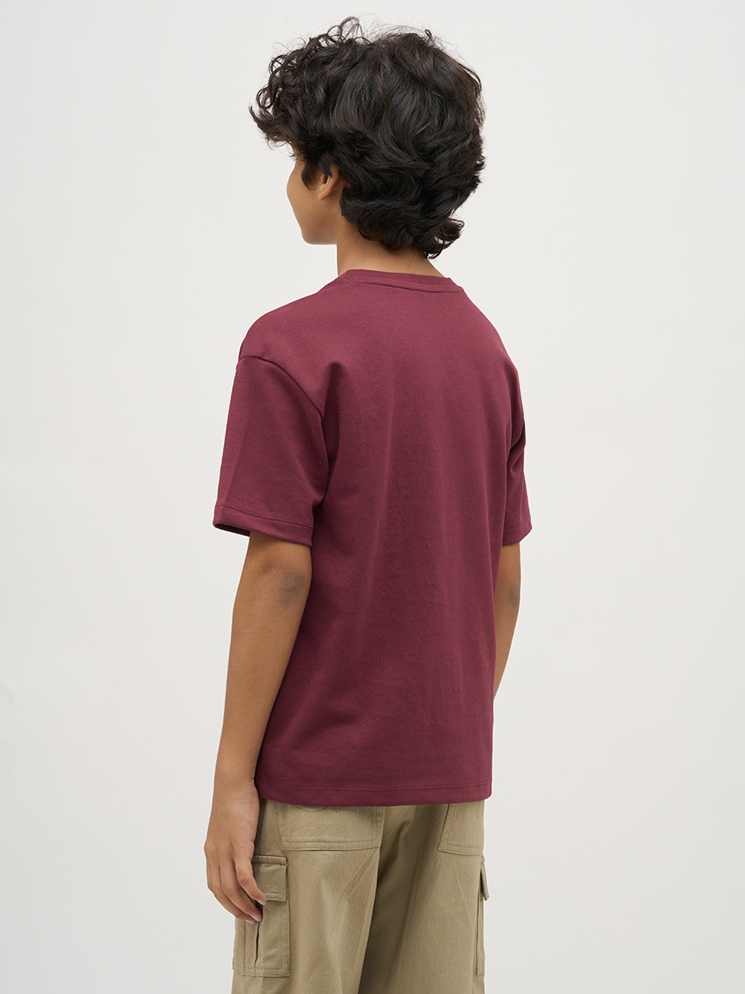 Boys Logo Text Print T-shirt