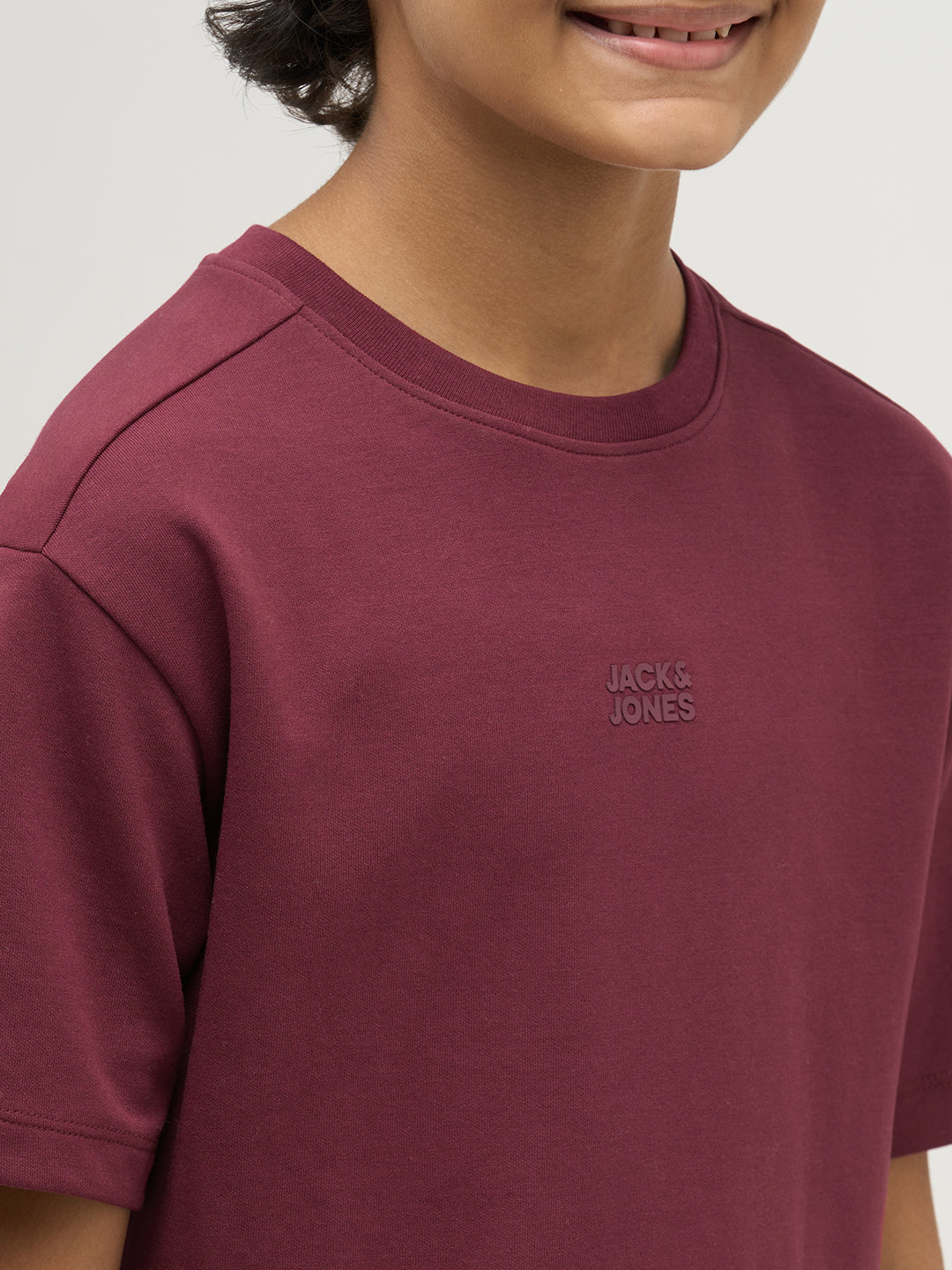 Boys Logo Text Print T-shirt