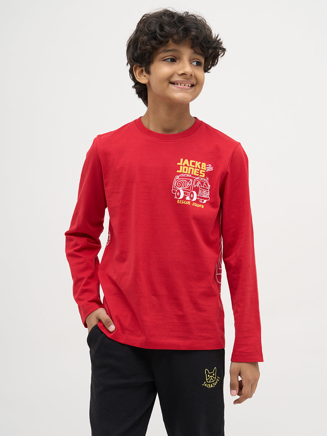 Red Printed Cotton T-Shirt