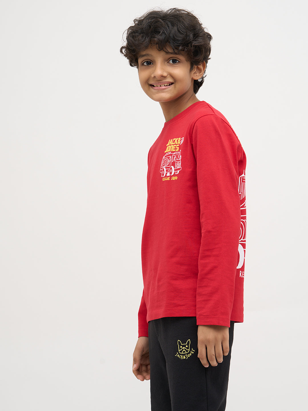 Red Printed Cotton T-Shirt